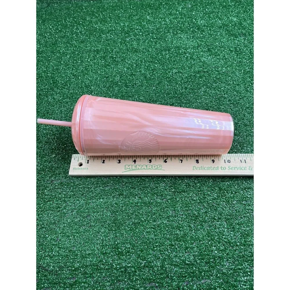 Starbucks Tumbler  2021 24 oz‎ Venti Pink Marble Pearl Kaleidoscope NEW